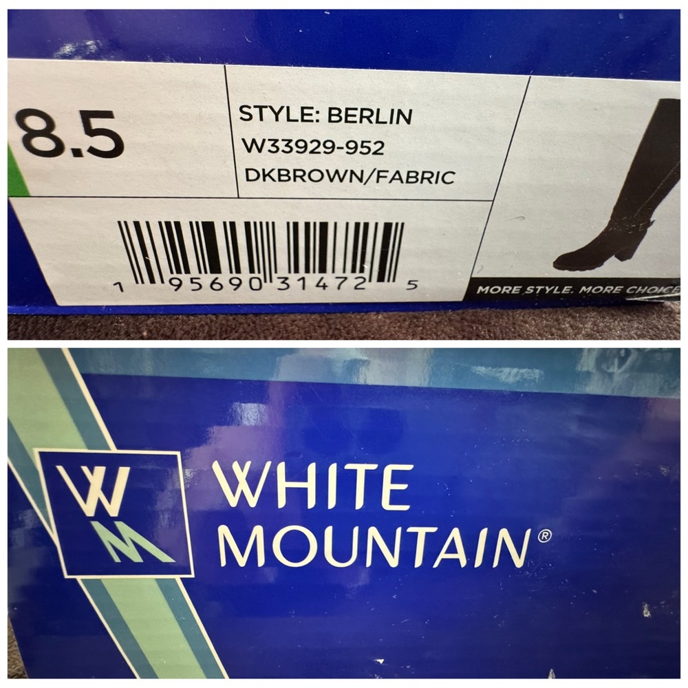 White Mountain Brown Knee-High Boots size 8.5 - Picture 13 of 15